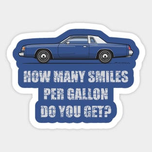 Smilles per Gallon magnum Sticker